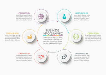 Business circle. timeline infographic icons designed for abstract background template milestone element modern diagram process technology digital marketing data presentation chart Vector