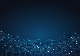 High tech technology geometric