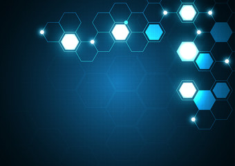 High tech technology geometric