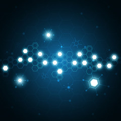 High tech technology geometric