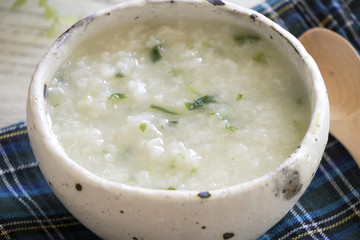お粥　rice porridge(congee) 