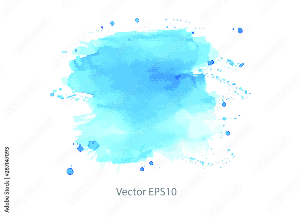 Canvas Prints blue watercolor background. vector background