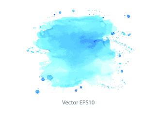 blue watercolor background. vector background