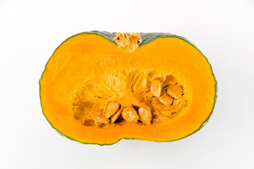 カットした坊っちゃんカボチャ