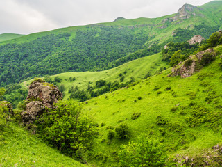 Obraz premium Beautiful green mountains in Armenia