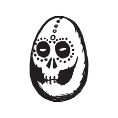 Calavera - Dia de los muertos - Egg Shaped Skull
