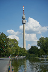 Naklejka premium Florianturm Westfalenpark Dortmund