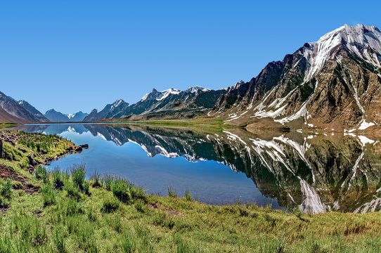 Karomber Lake In The Northern Areas Of Pakistan