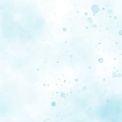 Fototapeta na wymiar blue watercolor splash square background eps10 vector illustration