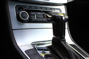 automatic transmission lever of a modern car