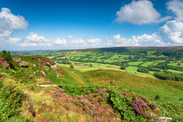 Fototapeta na wymiar Looking out over Botton in the North Yorkshire Moors