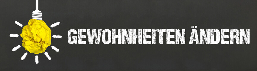 Gewohnheiten ändern 