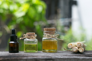 Citronella oil is a fragrant herb. Relieve pain, swelling and insect repellent