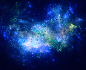 Obraz na płótnie Canvas Deep space nebula with stars.