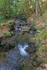 Small waterfall on the mounatin creek of La Gafe