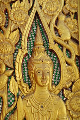 Fototapeta na wymiar wood carving, angel image, background image 