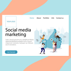 SMM service landing page