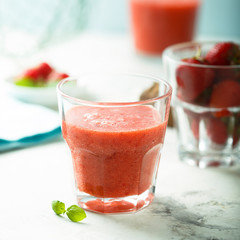 Fresh strawberry smoothie