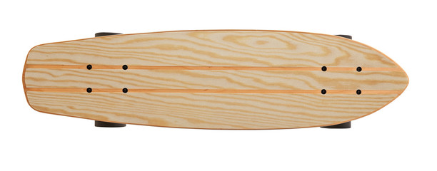 Wooden skate board with Wooden texture isolated © pbombaert