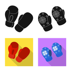 Vector design of silhouette and safety sign. Collection of silhouette and comfort stock symbol for web.