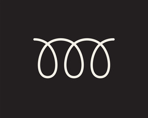 White icon design template element on black