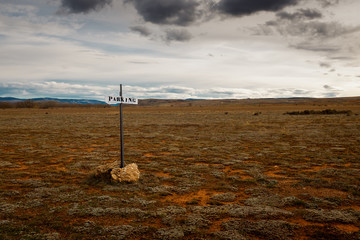 Parking in the middle of nowhere