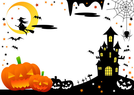 ハロウィン素材 魔女 蜘蛛 城 こうもり ジャックオランタン イラスト Stock Vector Adobe Stock ハロウィン素材 魔女 蜘蛛 城 こうもり ジャックオランタン イラスト Stock Vector Adobe Stock