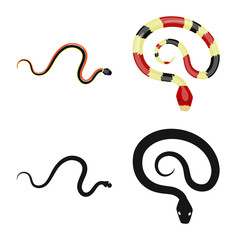 Isolated object of mammal and danger sign. Set of mammal and medicine vector icon for stock.