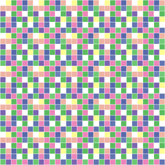 Seamless multicolored small squares pattern.