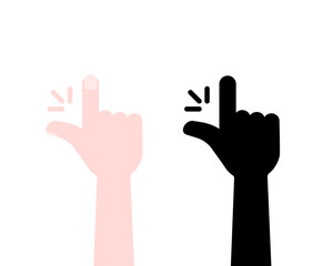 Fototapeta premium human hand like snap or easy gesture