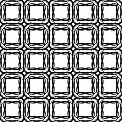 Seamless pattern. Black lines on a white background.