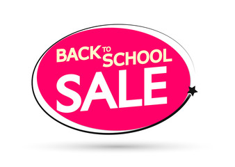 Back to School Sale, offer banners design template, discount tags, vector illustration