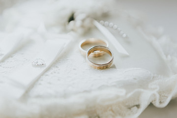 Golden wedding rings