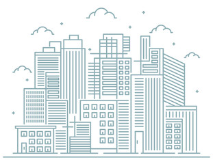 Fototapeta premium City Line design. Vector Illustration