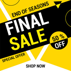 Special offer final sale banner, up to 70% off.