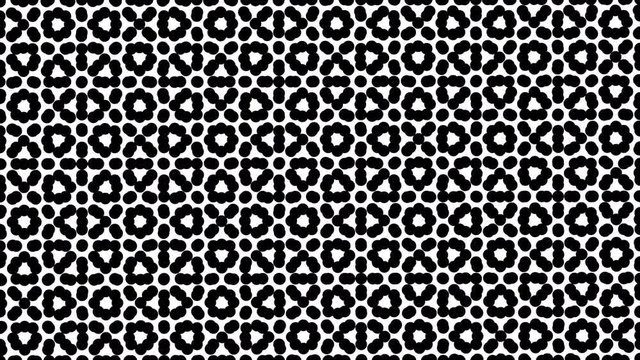 Dot motion background Half tone mask animation Rotation  Kaleidoscope seamless loop