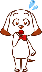 犬の先生（焦る）