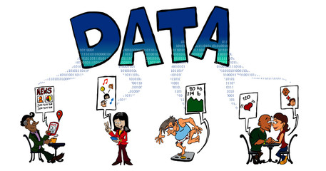 People generating data with different activities 01