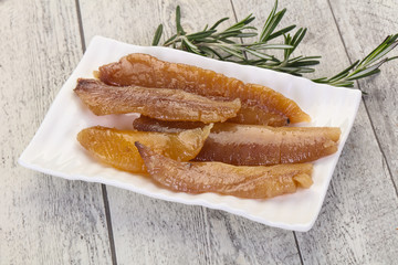 Pickled herring caviar