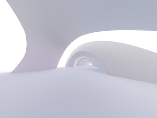 Abstract modern architecture background. 3D
