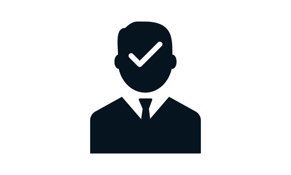Account, user, verified icon vector image