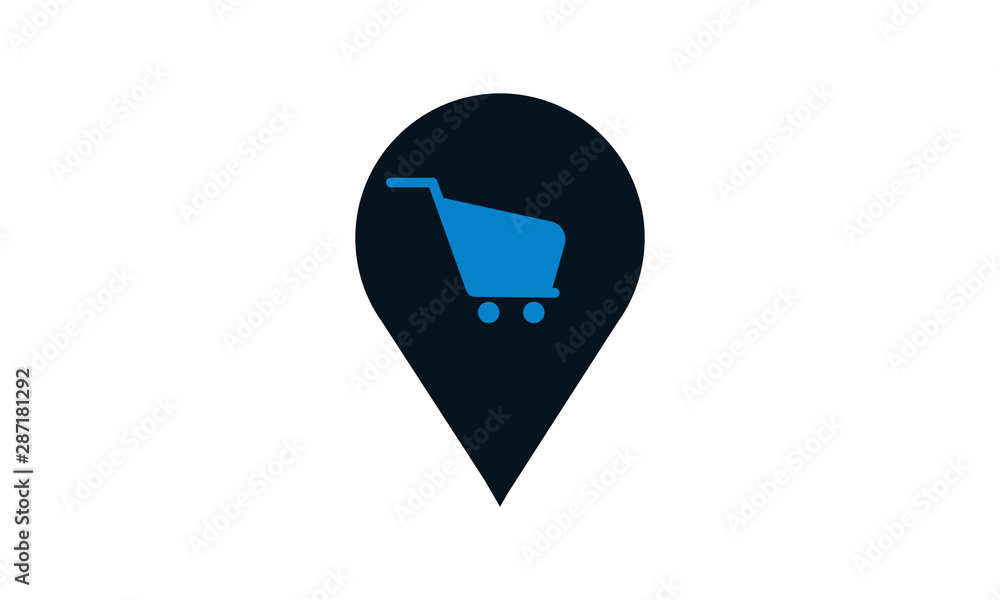 Poster store location icon for map and navigation