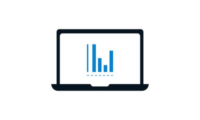 Stock market icon for finance and investment