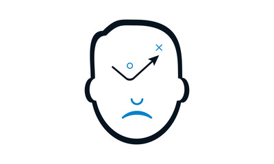 Strategy thinking icon for business planning and decision-making