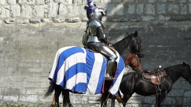 medieval knight on horseback