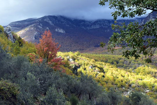 Veduta Della Ciociaria In Autunno