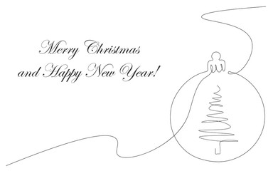 Christmas greetings card vector illustration