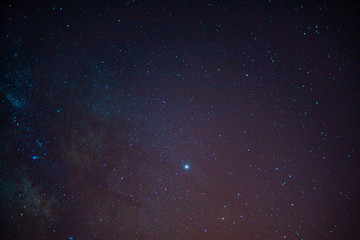 night sky with nebulas