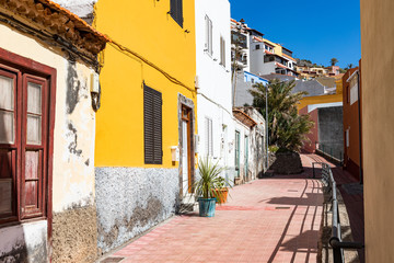 Fototapeta na wymiar La Gomera - Häuser in San Sebastian
