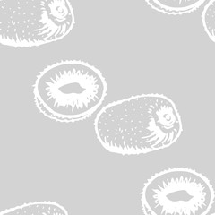 kiwi tropical fruit seamless abstract pattern